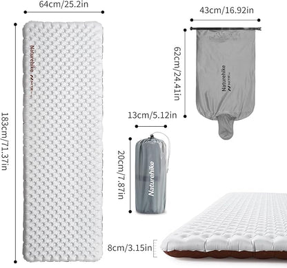 Naturehike TuYe™ R5.8 Ultralight Inflatable  Sleeping Pad Mat