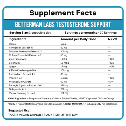 Betterman Natural T - Supplement