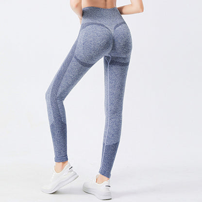 High-Waisted Tight-Fitting Polka Dot Sports Leggings for Women