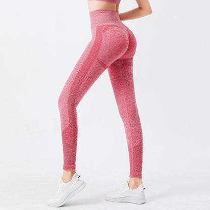 High-Waisted Tight-Fitting Polka Dot Sports Leggings for Women