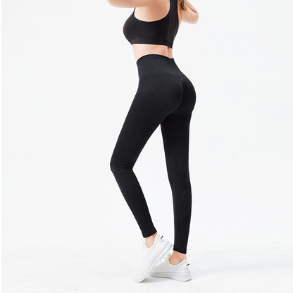 High-Waisted Tight-Fitting Polka Dot Sports Leggings for Women