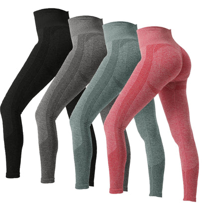 High-Waisted Tight-Fitting Polka Dot Sports Leggings for Women