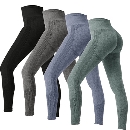 High-Waisted Tight-Fitting Polka Dot Sports Leggings for Women