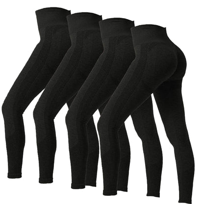 High-Waisted Tight-Fitting Polka Dot Sports Leggings for Women