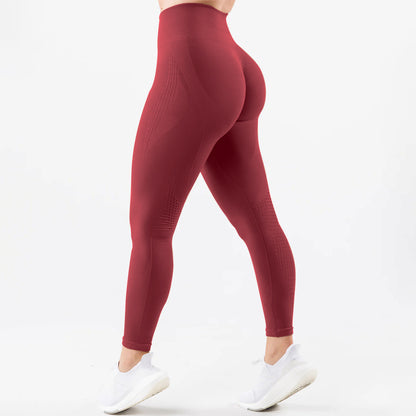 Women's Seamless Jacquard Tight Gym Leggings