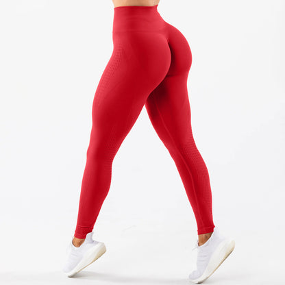 Women's Seamless Jacquard Tight Gym Leggings