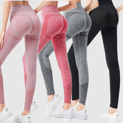 High-Waisted Tight-Fitting Polka Dot Sports Leggings for Women