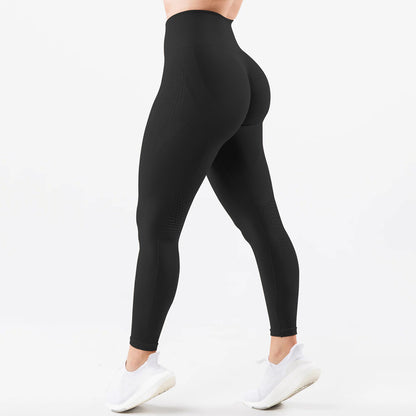 Women's Seamless Jacquard Tight Gym Leggings