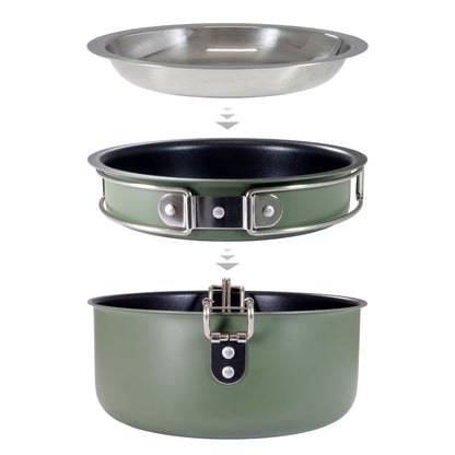 Origin Outdoors Snap-Pack Aluminium Cooking Set