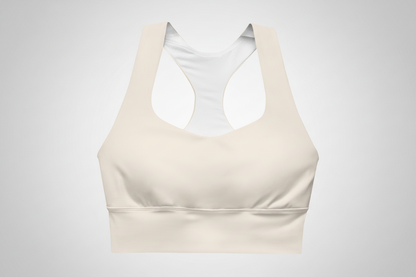 PHIA Ivory Longline Sports Bra