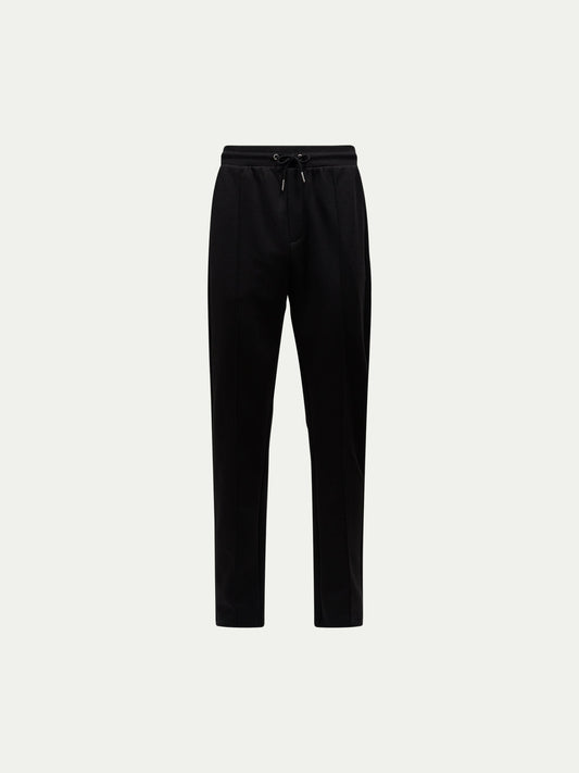 Jersey Interlock Jogger in Black