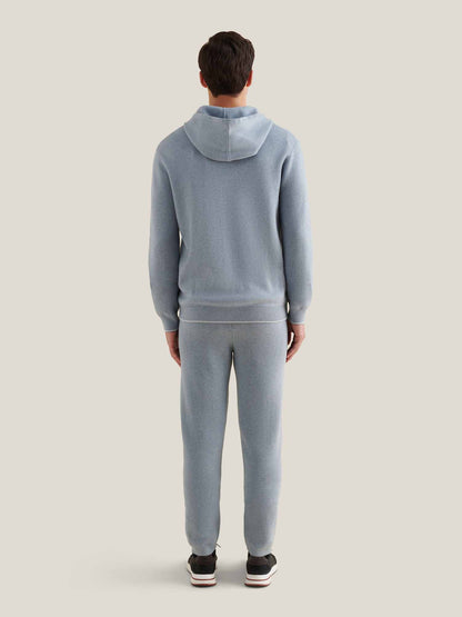 Milano Knit Jogger in Blue Blizzard