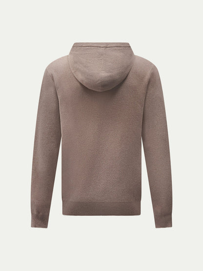 Milano Knit Zip Hoodie in Iron