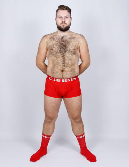 Club Seven Men's Limited Edition Trunks – Red