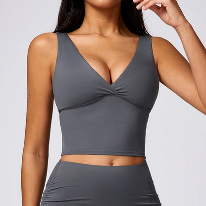 Hearuisavy Gym  Quick-Dry Workout Top sports bra