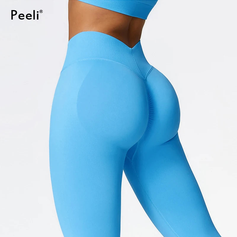 High Waist Yoga Pants Women Scrunch Gym Leggings