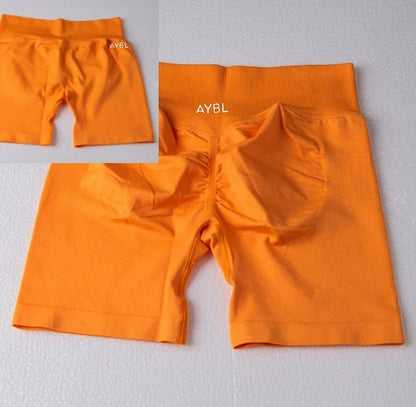 Summer Spice Yoga Shorts – High Quality Hip-Lift Fitness & Pilates Shorts