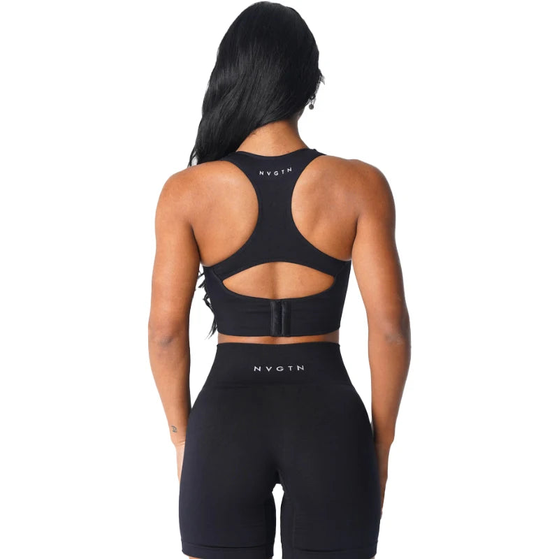 Ignite Seamless Sports Bra - Breathable Fitness Top