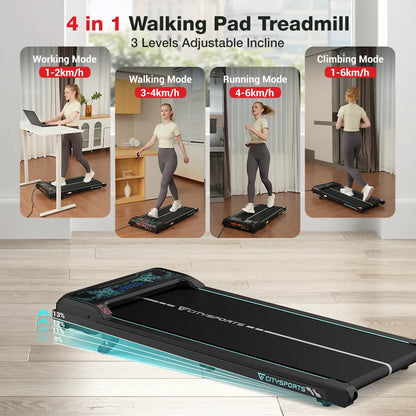 CITYSPORTS PRO Electric Treadmill Walking Pad with Bluetooth