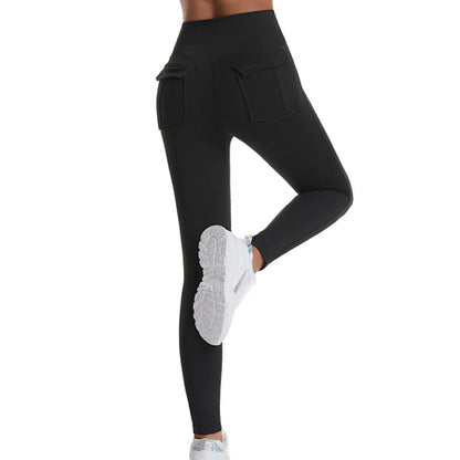 High-Waisted Cargo Leggings with Pockets - Women’s Butt-Lifting Yoga Workout Pants