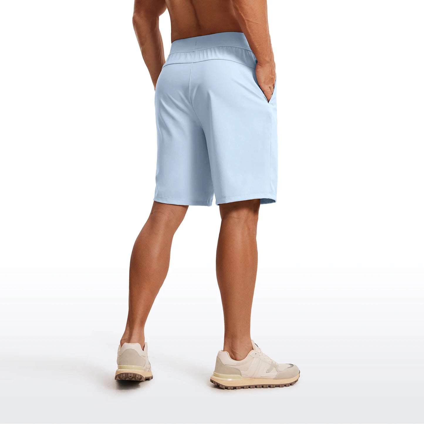 Men's Four-Way Stretch Workout Shorts 9'' Soft Durable Casual Athletic Shorts with Pockets