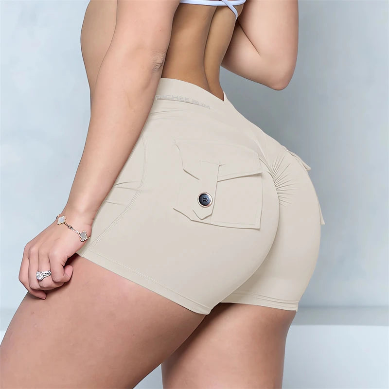 GymBum Women’s V-Back Pocket Shorts