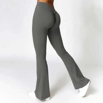 Women Flare Seamless Leggings High Waist