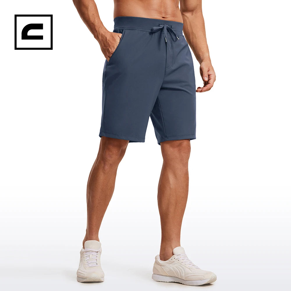 Men's Four-Way Stretch Workout Shorts 9'' Soft Durable Casual Athletic Shorts with Pockets