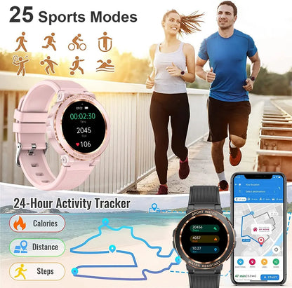 MEVADEN Sport Smart Watch Women Bluetooth Call Smartwatch IP68 Waterproof Fitness Tracker Health Monitoring for IOS Android MK60