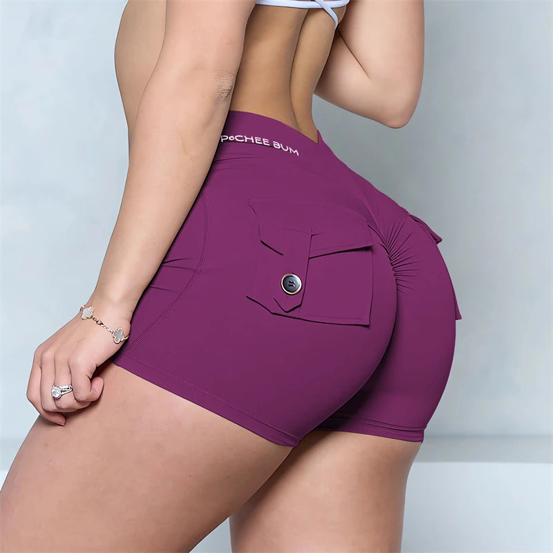 GymBum Women’s V-Back Pocket Shorts