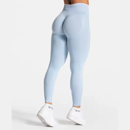 TEVEO High Waist Seamless Scrunch Leggings for Women