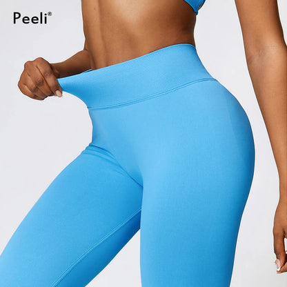 High Waist Yoga Pants Women Scrunch Gym Leggings