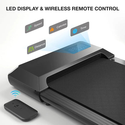 2in1 Walking Pad Treadmill Portable for Home & Office