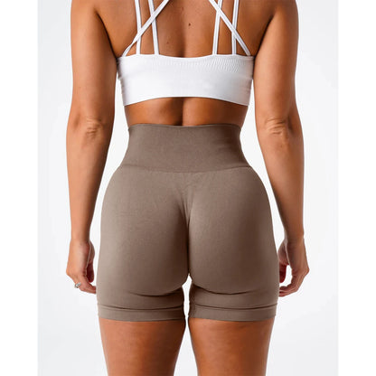 TKITK Solid Seamless Gym Shorts