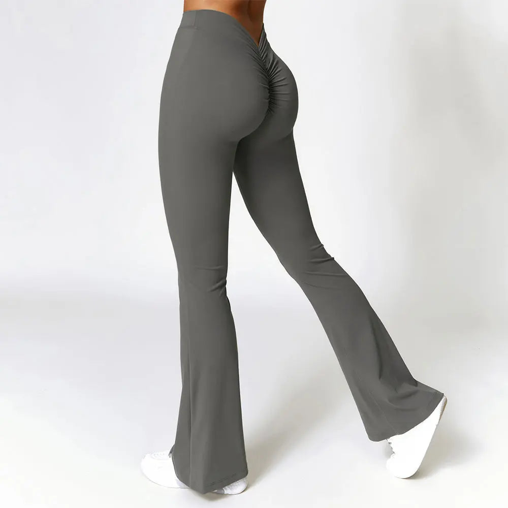 Women Flare Seamless Leggings High Waist