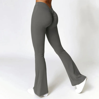 Women Flare Seamless Leggings High Waist