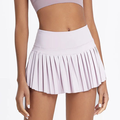 Quick Dry Sports Skirt Fitness Shorts High Waist Running Skort