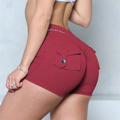 GymBum Women’s V-Back Pocket Shorts