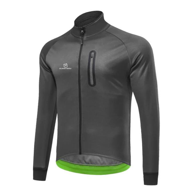 Men Fleece Thermal Cycling Jacket Long Sleeve