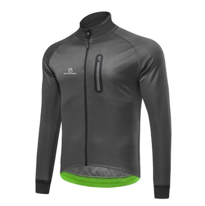 Men Fleece Thermal Cycling Jacket Long Sleeve