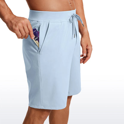 Men's Four-Way Stretch Workout Shorts 9'' Soft Durable Casual Athletic Shorts with Pockets