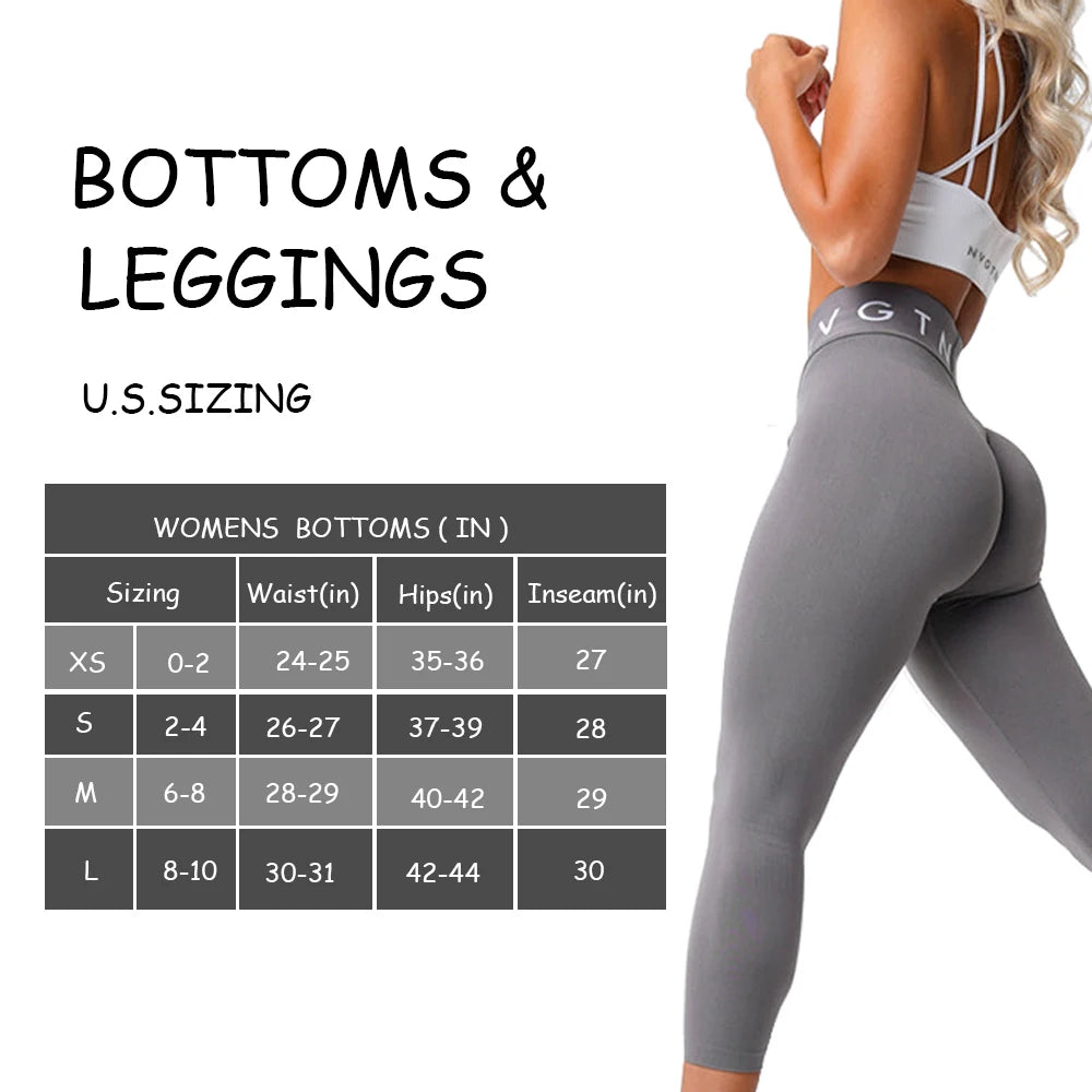 Seamless Scrunch Leggings for Women - High Waisted Butt Lifting Athletic Leggings