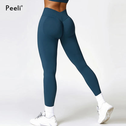 High Waist Yoga Pants Women Scrunch Gym Leggings