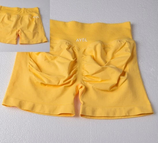 Summer Spice Yoga Shorts – High Quality Hip-Lift Fitness & Pilates Shorts