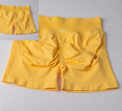 Summer Spice Yoga Shorts – High Quality Hip-Lift Fitness & Pilates Shorts