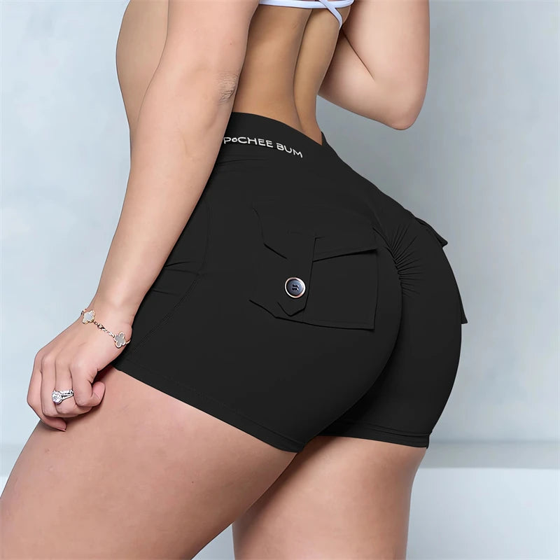 GymBum Women’s V-Back Pocket Shorts
