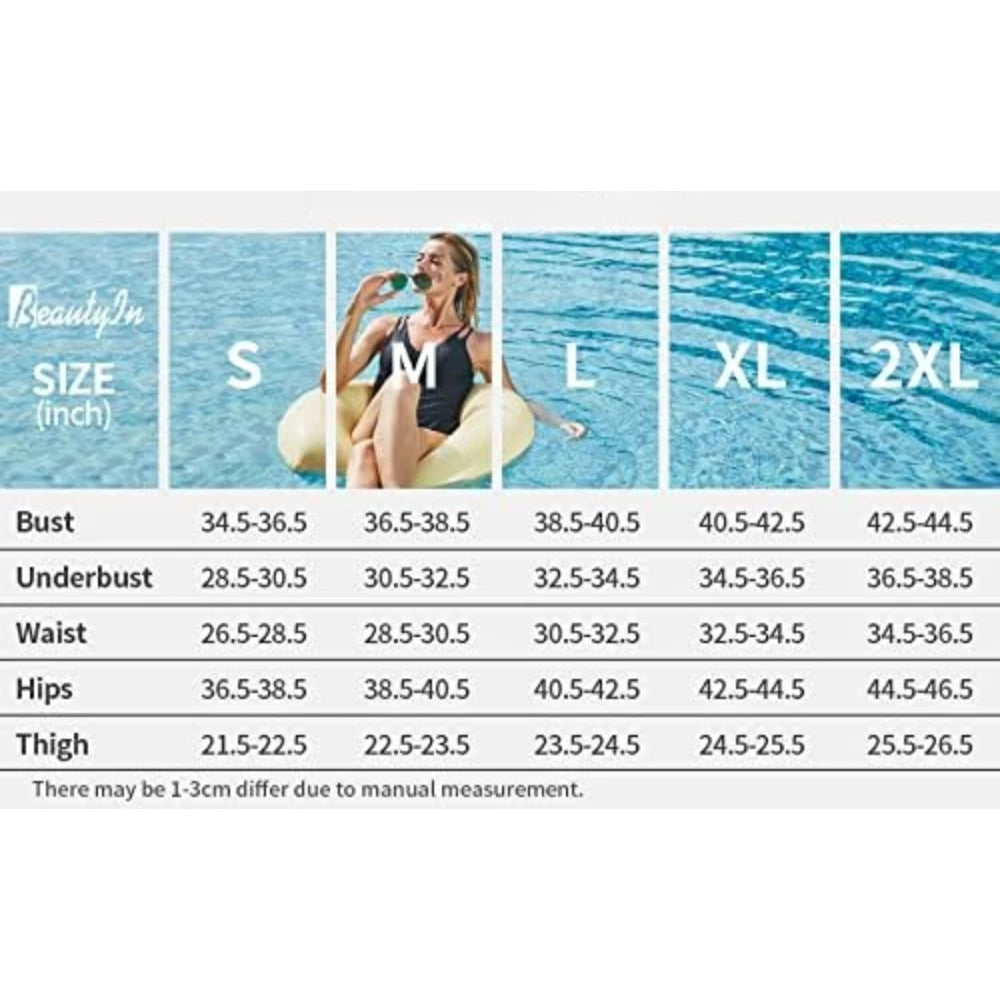 Attraco Women One-Piece Sports Swimsuit Racerback Round Neck Bathing Suit