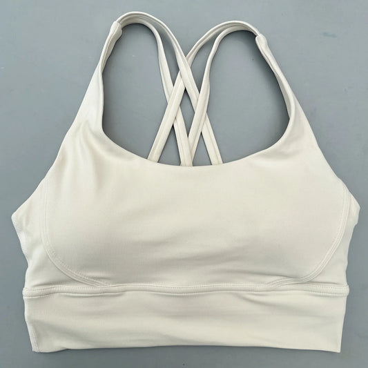Women's Soft Cross-Back Padded Sports Bra