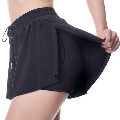 High-Waist Tummy Control Athletic Shorts for Women - Gym, Running, and Yoga Biker Shorts with Pockets