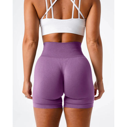 TKITK Solid Seamless Gym Shorts